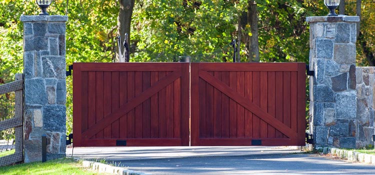 Wood Fence Gate in Maple Shade